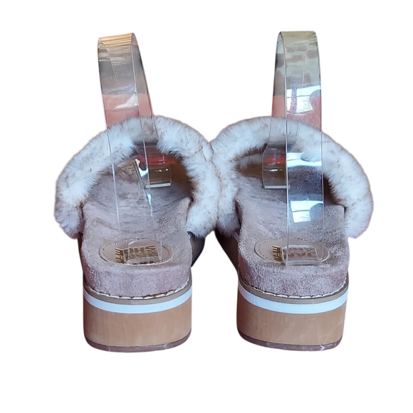 Jane And The Shoe Astro Furry Slide  Platform Slippers Women's We - Picture 8 of 16